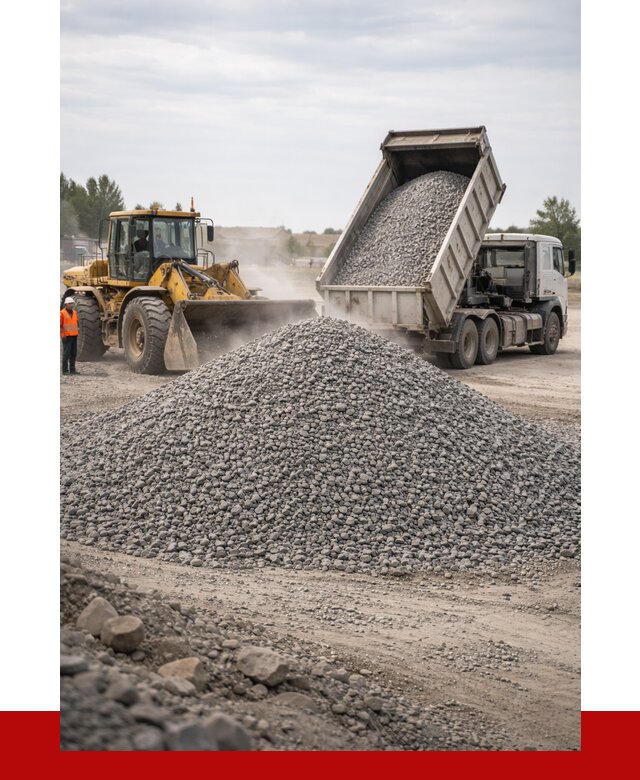 Купить щебень с доставкой в Сланцах от 2583 руб. | ПРОНЕРУДСлы
