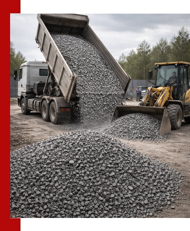 Доставка и продажа щебня гранитного в Сланцах