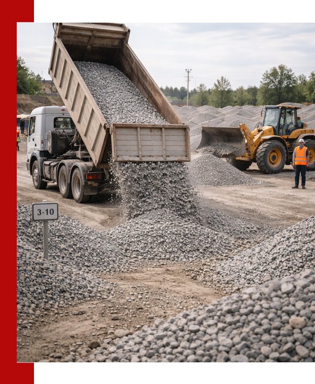Гранитный щебень фракции 3–10: доставка и продажа в Сланцах