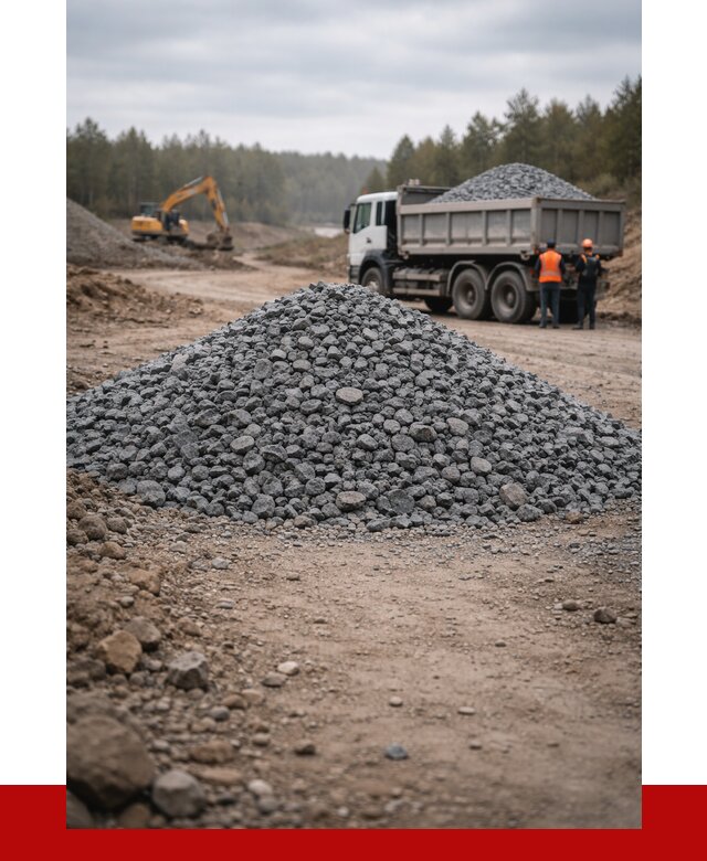 Щебень габбро диабаз фракция 40-70 в Сланцах от 2273 р-ПРОНЕРУДСлы