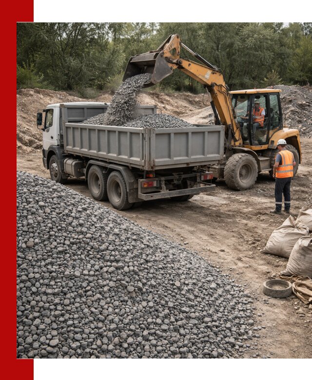 Доставка гравийного щебня в Сланцах оптом и в розницу