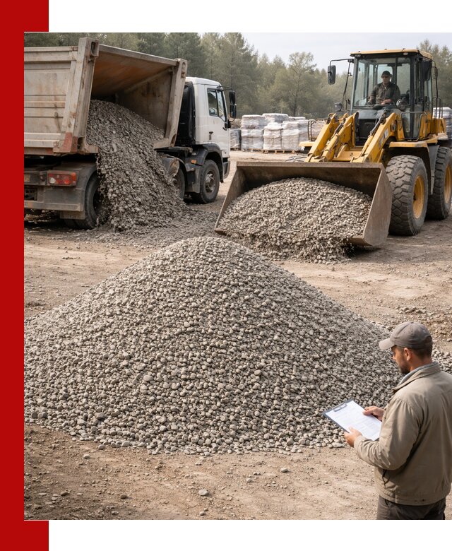 Гравийный щебень фракция 5–10 с доставкой в Сланцах