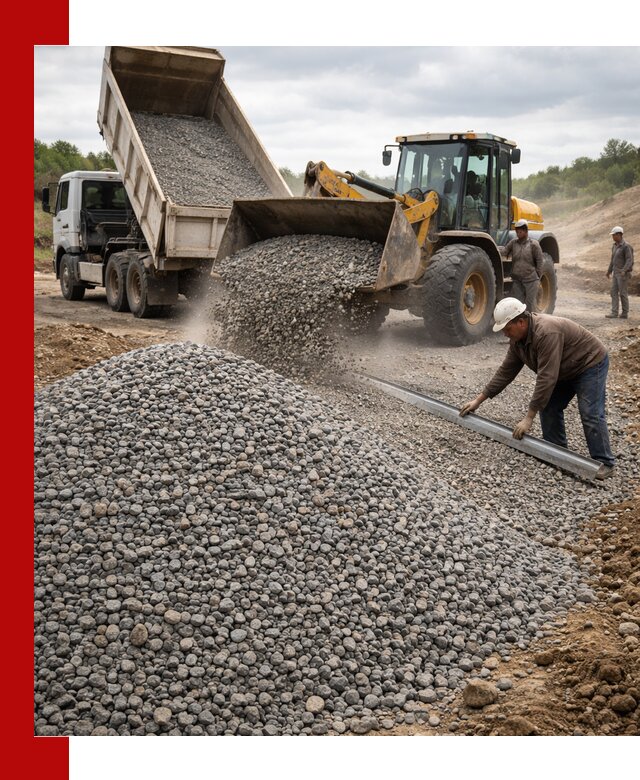 Гравийный щебень фракция 5-20 с доставкой в Сланцах