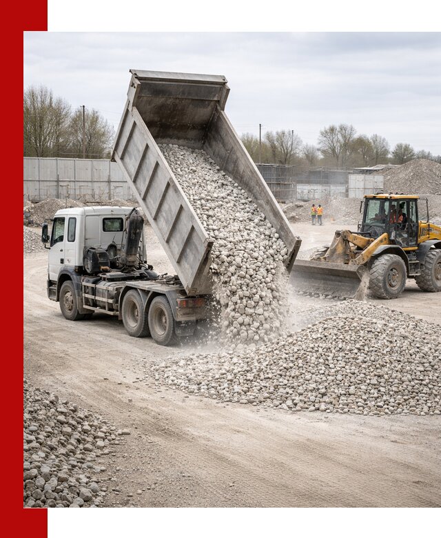 Доставка и продажа известнякового щебня в Сланцах