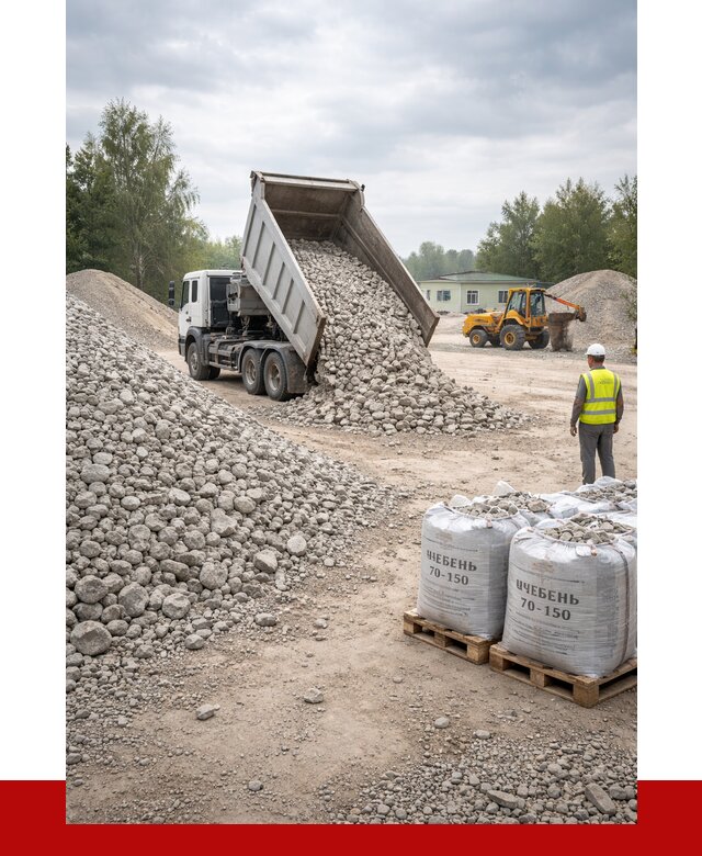 Известняковый щебень фракция 70-150 в Сланцах от 1292 р. | ПРОНЕРУДСлы