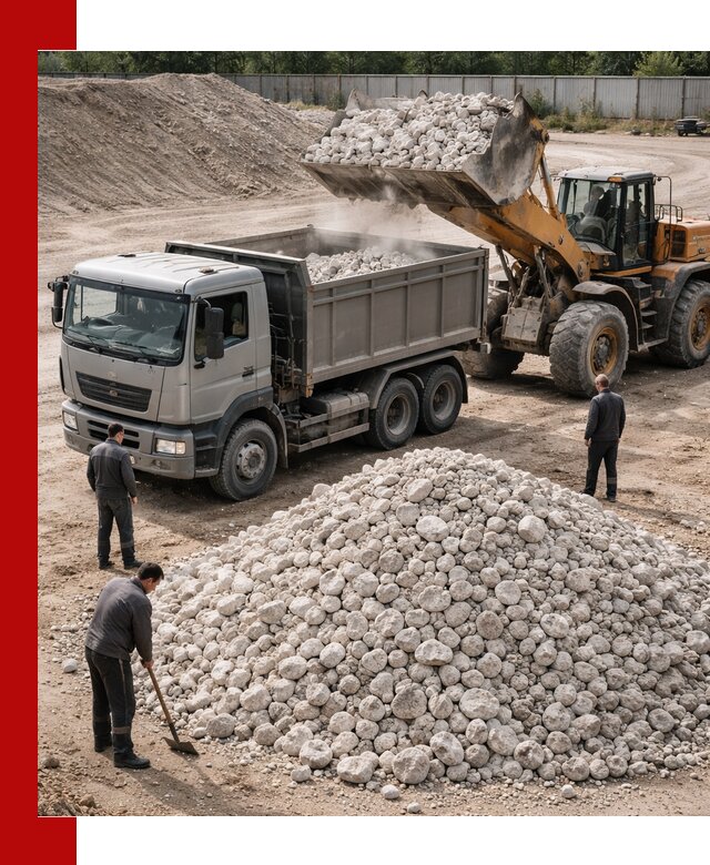 Известняковый щебень фракция 70–150 с доставкой в Сланцах