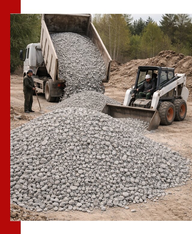 Доставка доломитового щебня в Сланцах напрямую от карьера