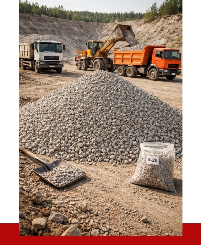 Доломитовый щебень фр. 5-20 в Сланцах от 4339 р. | ПРОНЕРУДСлы