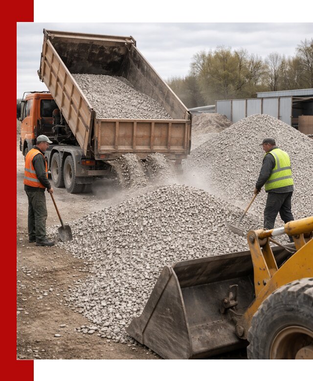 Доломитовый щебень фракции 5-20 с доставкой в Сланцах