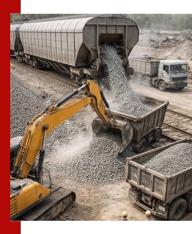 Доставка железнодорожного щебня в Сланцах крупными партиями быстрого отгруза