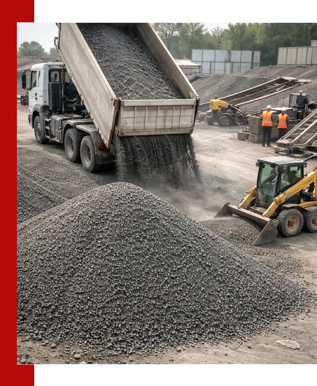 Вторичный щебень фракция 0–5 с доставкой в Сланцах
