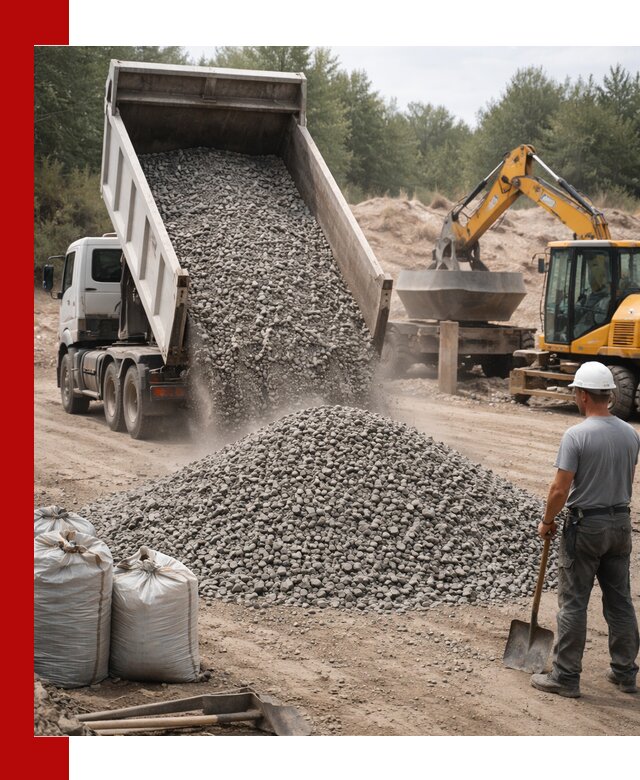 Доставка и продажа бетонного щебня в Сланцах