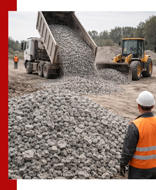 Доставка бетонного щебня фракции 20-40 в Сланцах