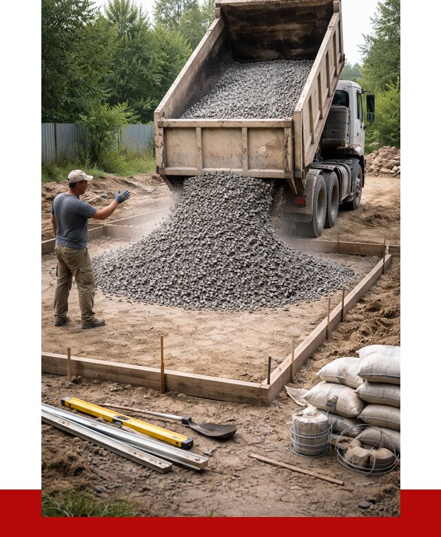 Купить щебень для фундамента в Сланцах от 4649 р. | ПРОНЕРУДСлы