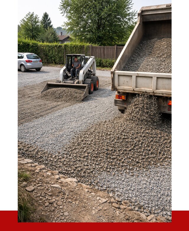 Щебень для парковки в Сланцах с доставкой от 1240 р.| ПРОНЕРУДСлы