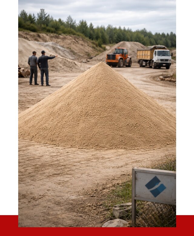 Карьерный песок навалом в Сланцах от 1860 р. | ПРОНЕРУДСлы