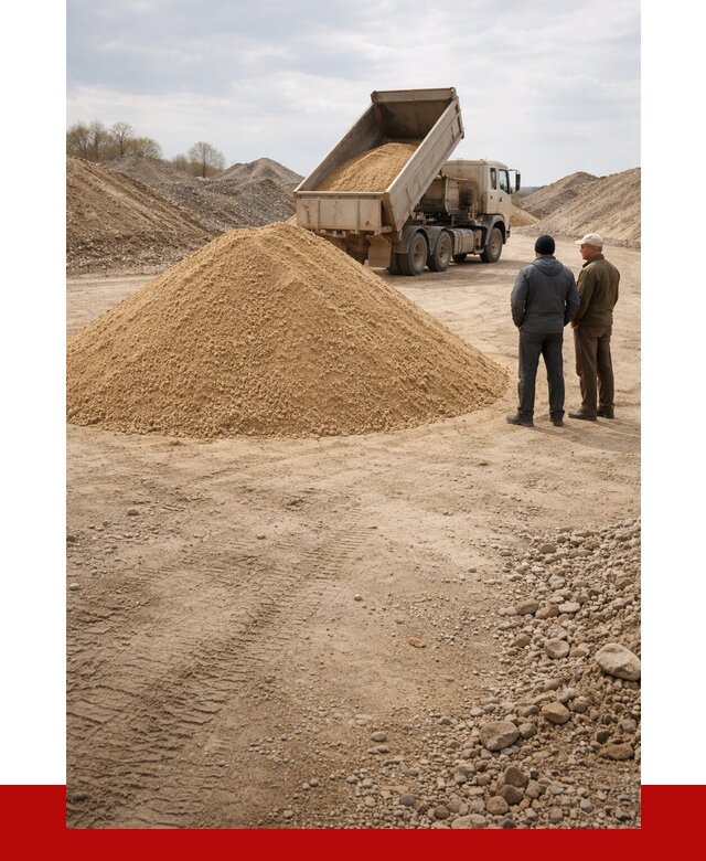 Карьерный песок крупнозернистый в Сланцах от 8782 р | ПРОНЕРУДСлы