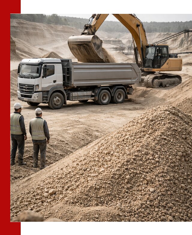 Карьерный крупнозернистый песок с доставкой в Сланцах