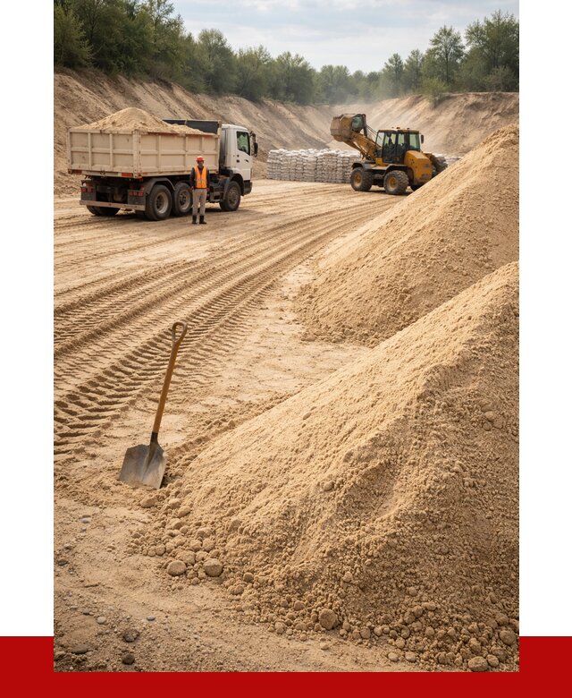 Карьерный песок мелкозернистый в Сланцах от 9299 р. | ПРОНЕРУДСлы
