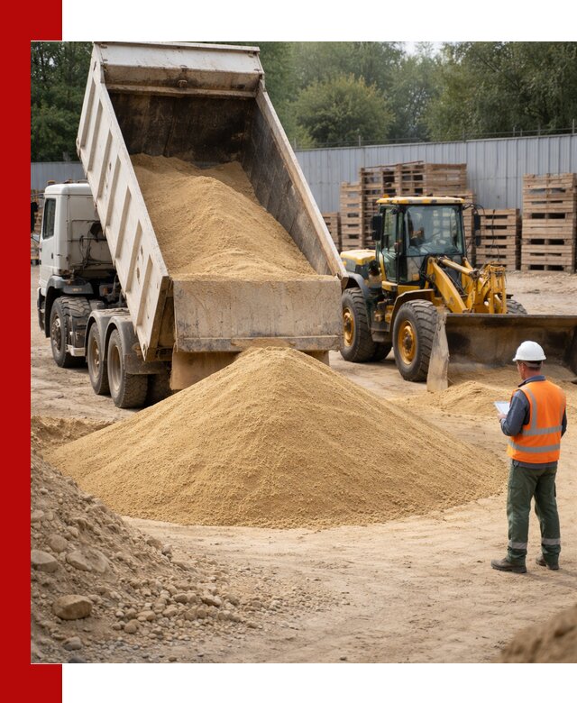 Доставка карьерного мелкозернистого песка в Сланцах