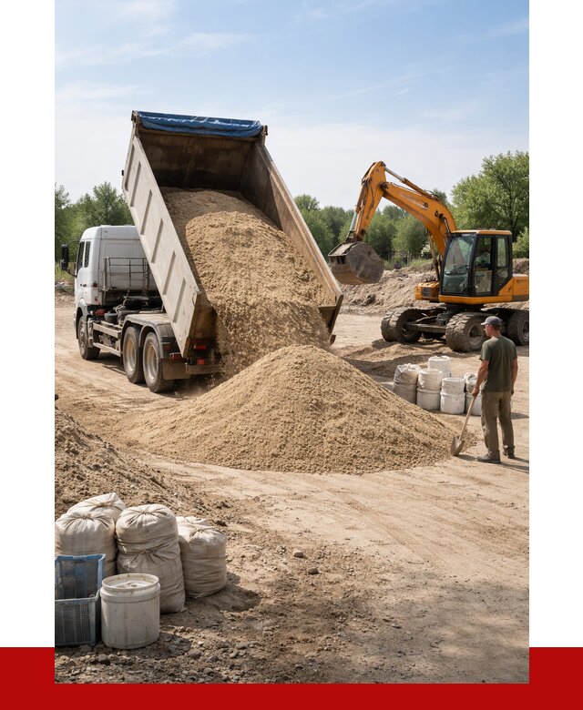 Купить речной песок в Сланцах от 1240 р. за куб | ПРОНЕРУДСлы