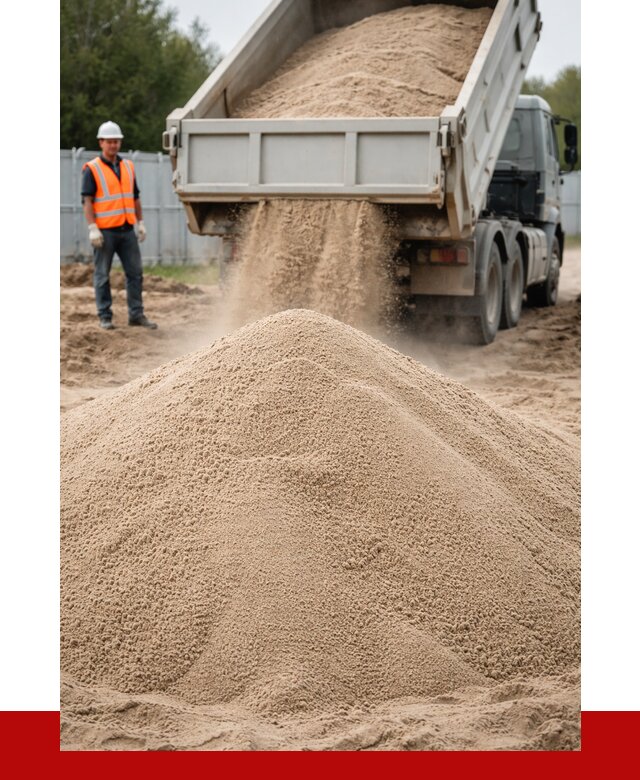 Купить сеяный песок с доставкой в Сланцах от 2273 р ПРОНЕРУДСлы