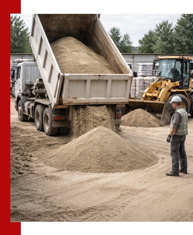 Поставка и доставка песка для бетона в Сланцах