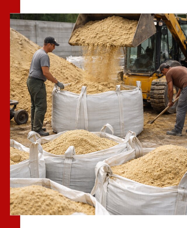 Поставка качественного песка для кладки в Сланцах
