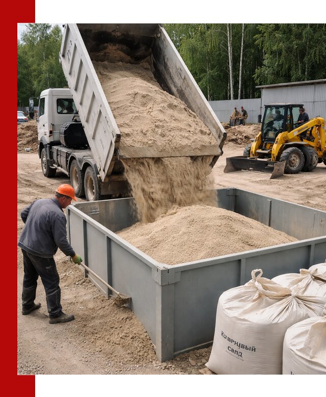 Кварцевый песок для фильтра в Сланцах — доставка и качество