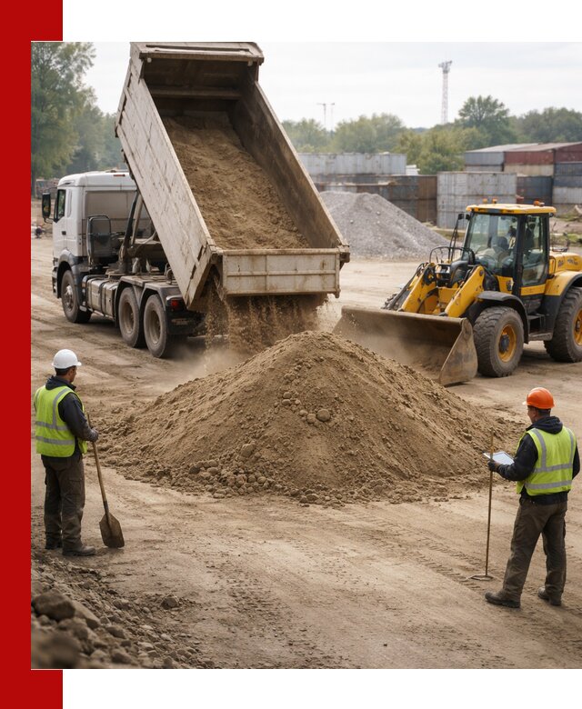 Доставка и продажа пескогрунта оптом и в розницу в Сланцах