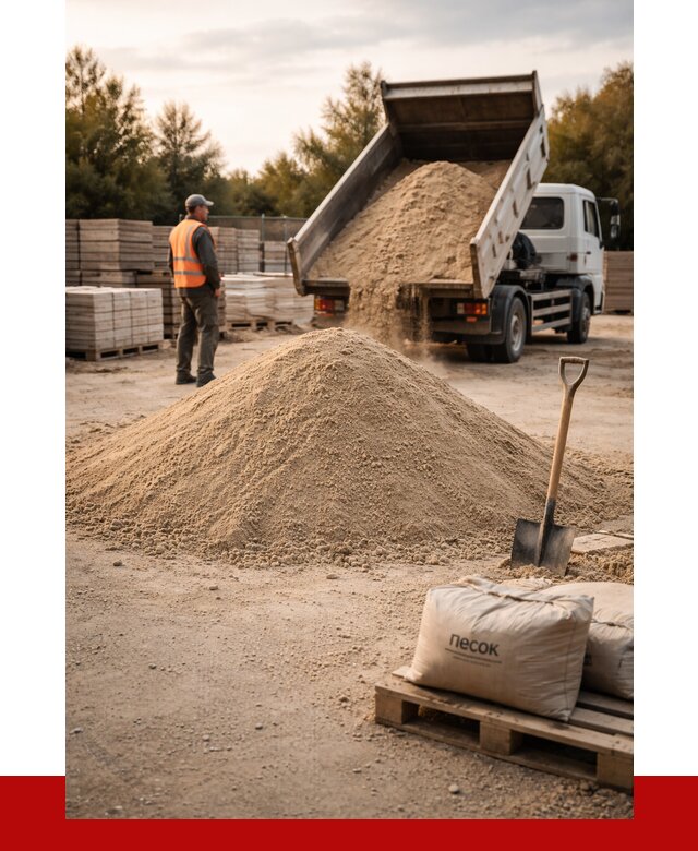 Купить сухой песок в Сланцах с доставкой от 2480 р. | ПРОНЕРУДСлы