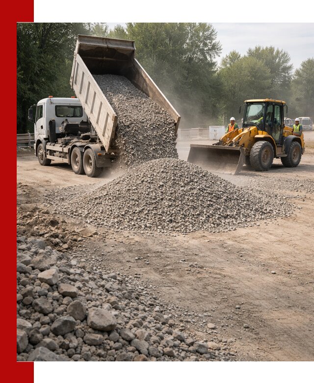 Гравий фракция 5–20 доставка в Сланцах оптом и в розницу