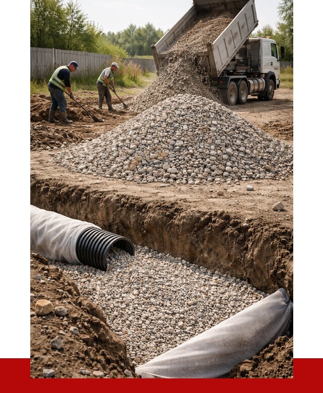 Гравий для дренажа в Сланцах от 2273 р., доставка ПРОНЕРУДСлы