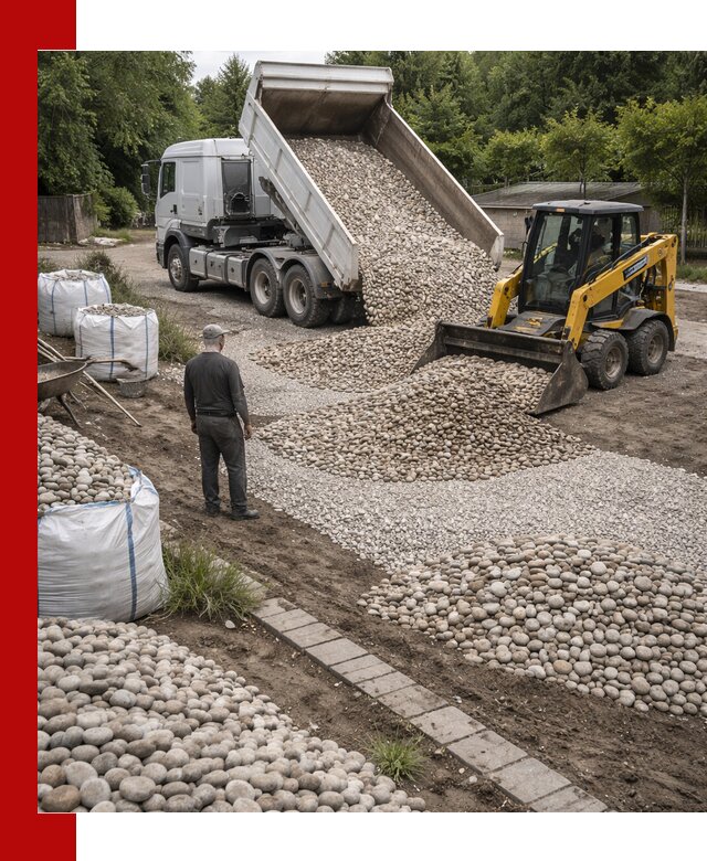 Доставка морской гальки оптом и в розницу в Сланцах