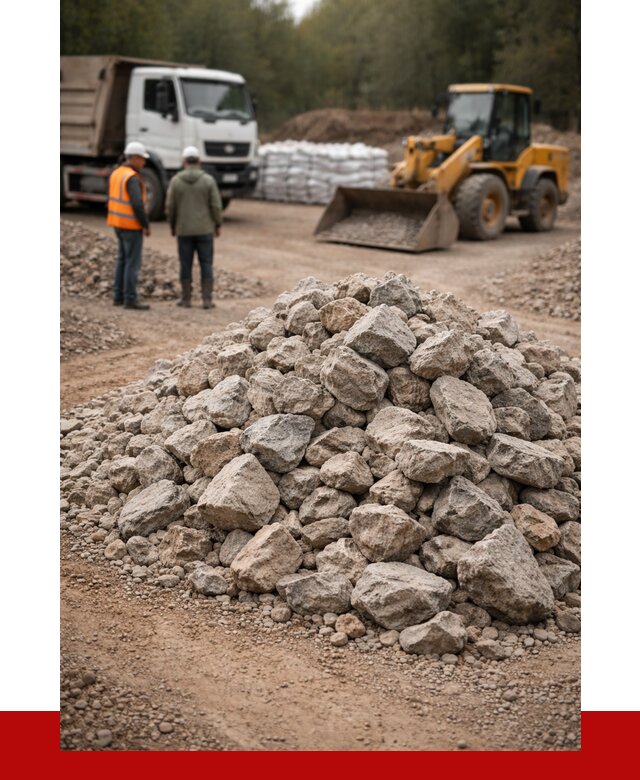 Купить бутовый камень с доставкой в Сланцах от 2376 р. | ПРОНЕРУДСлы