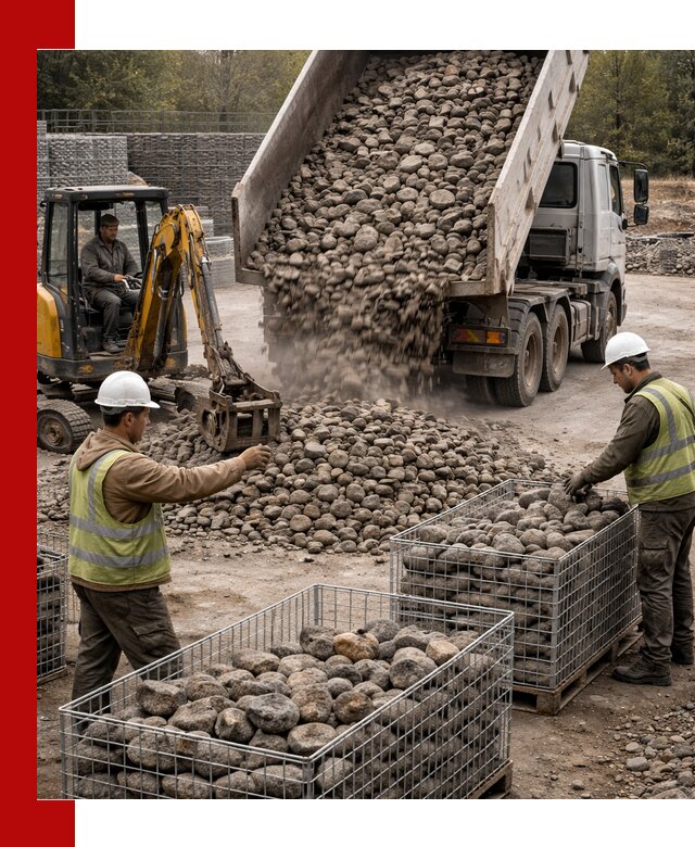 Камень для габионов фракция 100–201 в Сланцах