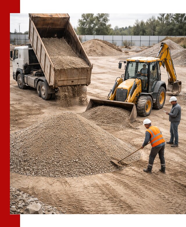 Поставка и доставка ПГС С4 в мешках и самосвалах в Сланцах