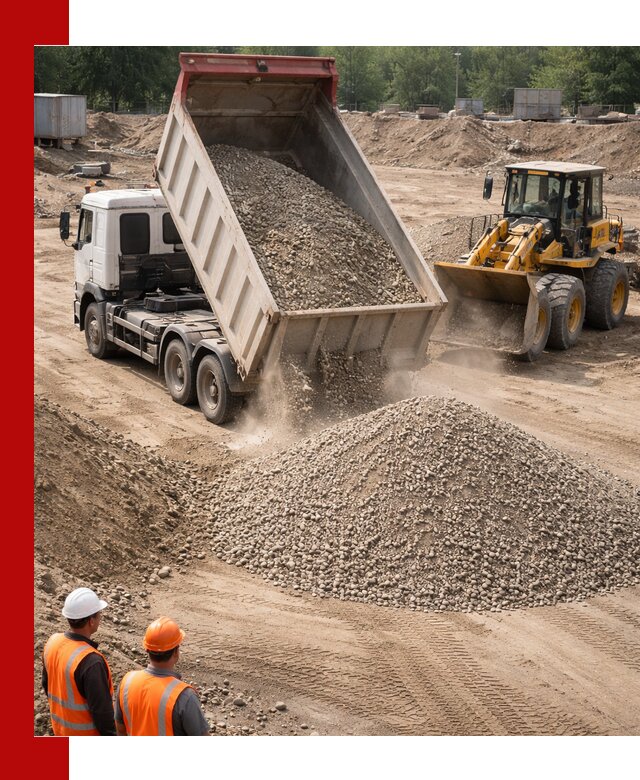 Щебень с песком (ЩГПС С2) с доставкой в Сланцах