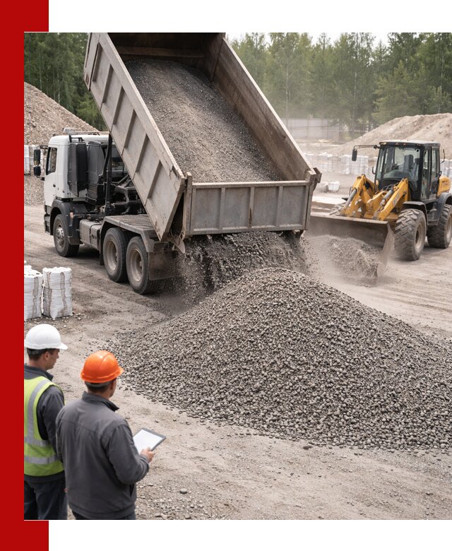 Доставка и продажа гранитного отсева 0-10 в Сланцах