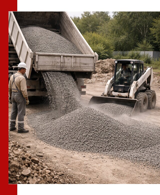 Доставка гравийного отсева 0-5 в Сланцах оптом и в розницу