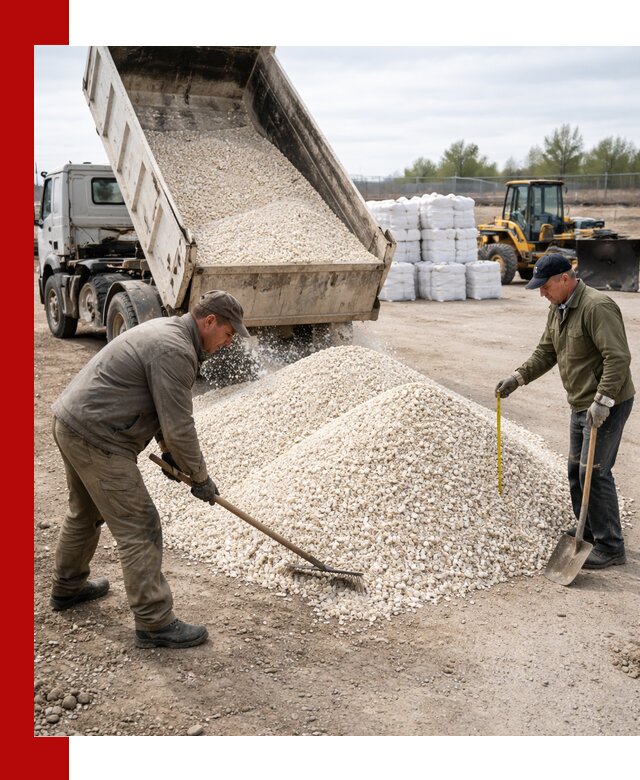 Мраморная крошка с доставкой и разгрузкой в Сланцах