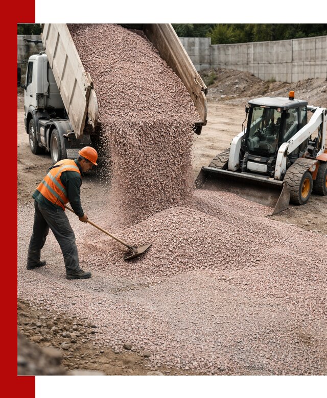 Крошка розовый гранит с доставкой в Сланцах от производителя