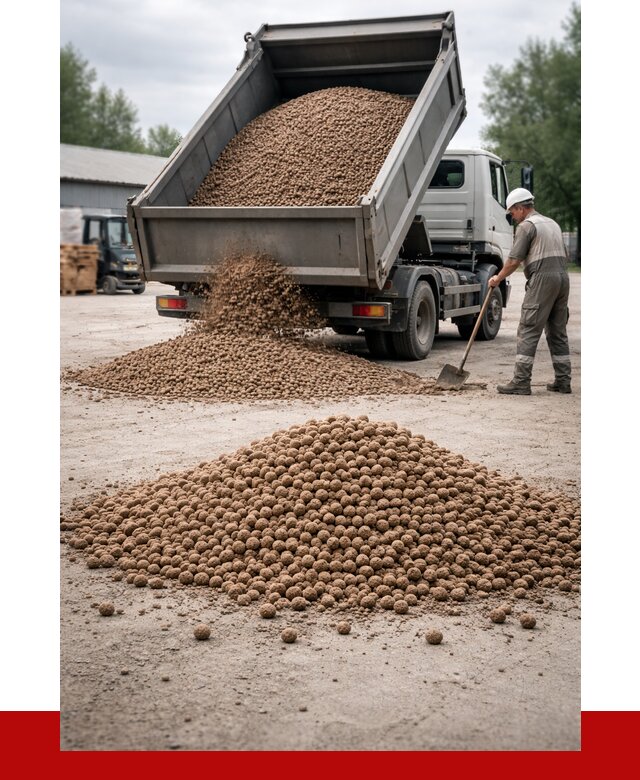 Керамзит с доставкой в Сланцах от 4339 р. за м3 | ПРОНЕРУДСлы
