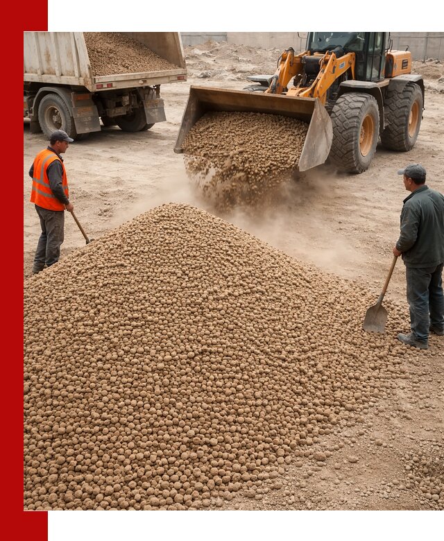 Керамзит фракция 10-20 с доставкой в Сланцах