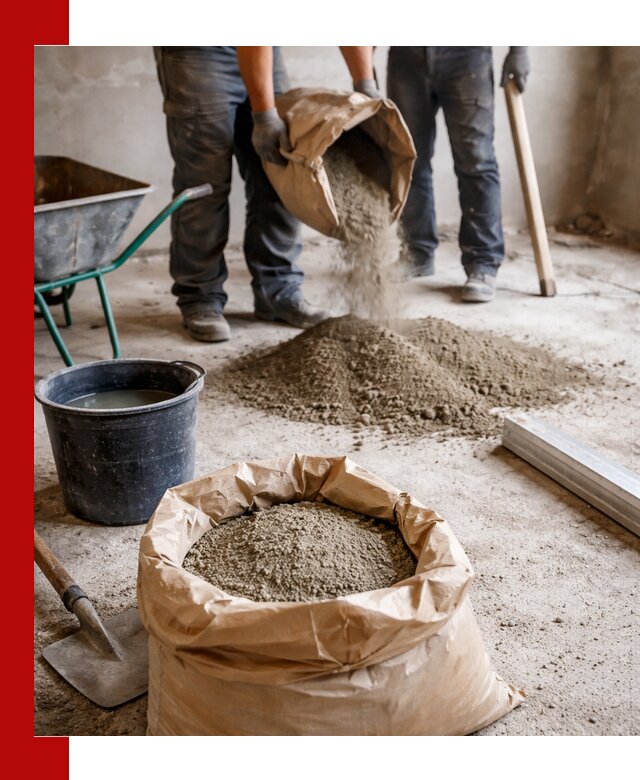 Доставка сухой смеси для стяжки в Сланцах