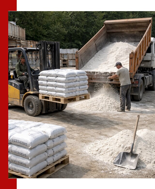 Доставка строительной извести оптом и в розницу в Сланцах