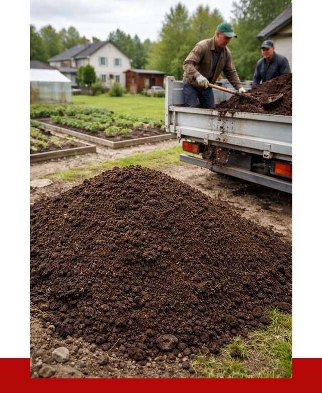 Плодородный грунт в Сланцах с доставкой от 4339 р. | ПРОНЕРУДСлы