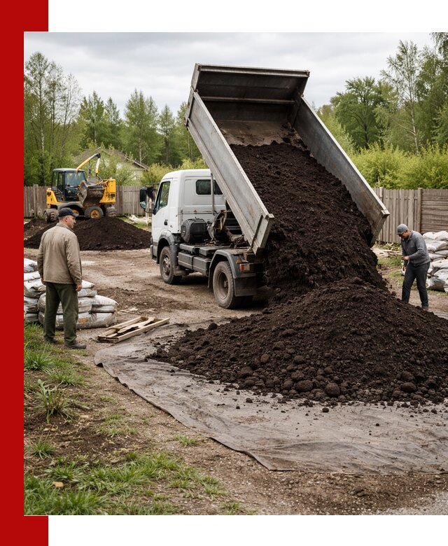 Доставка качественного почвогрунта в Сланцах оптом и в розницу