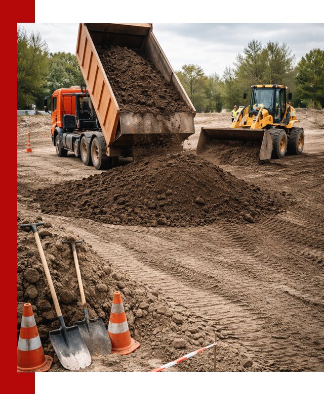 Поставка и доставка планировочного грунта в Сланцах