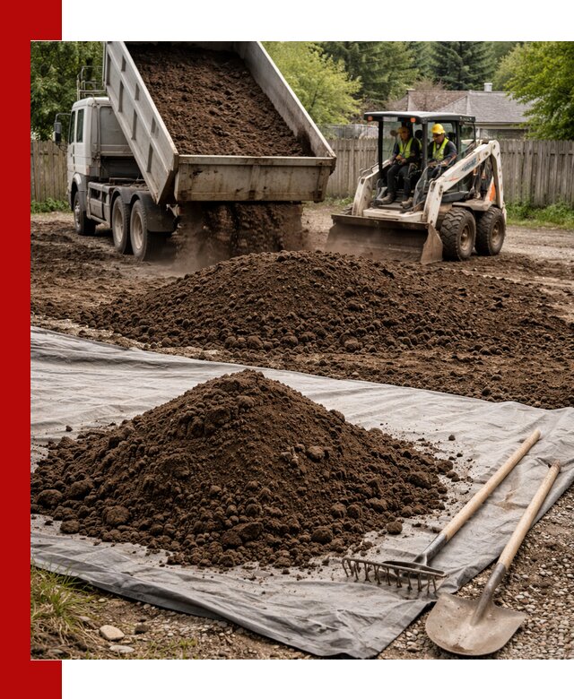 Грунт для отсыпки участка с доставкой в Сланцах